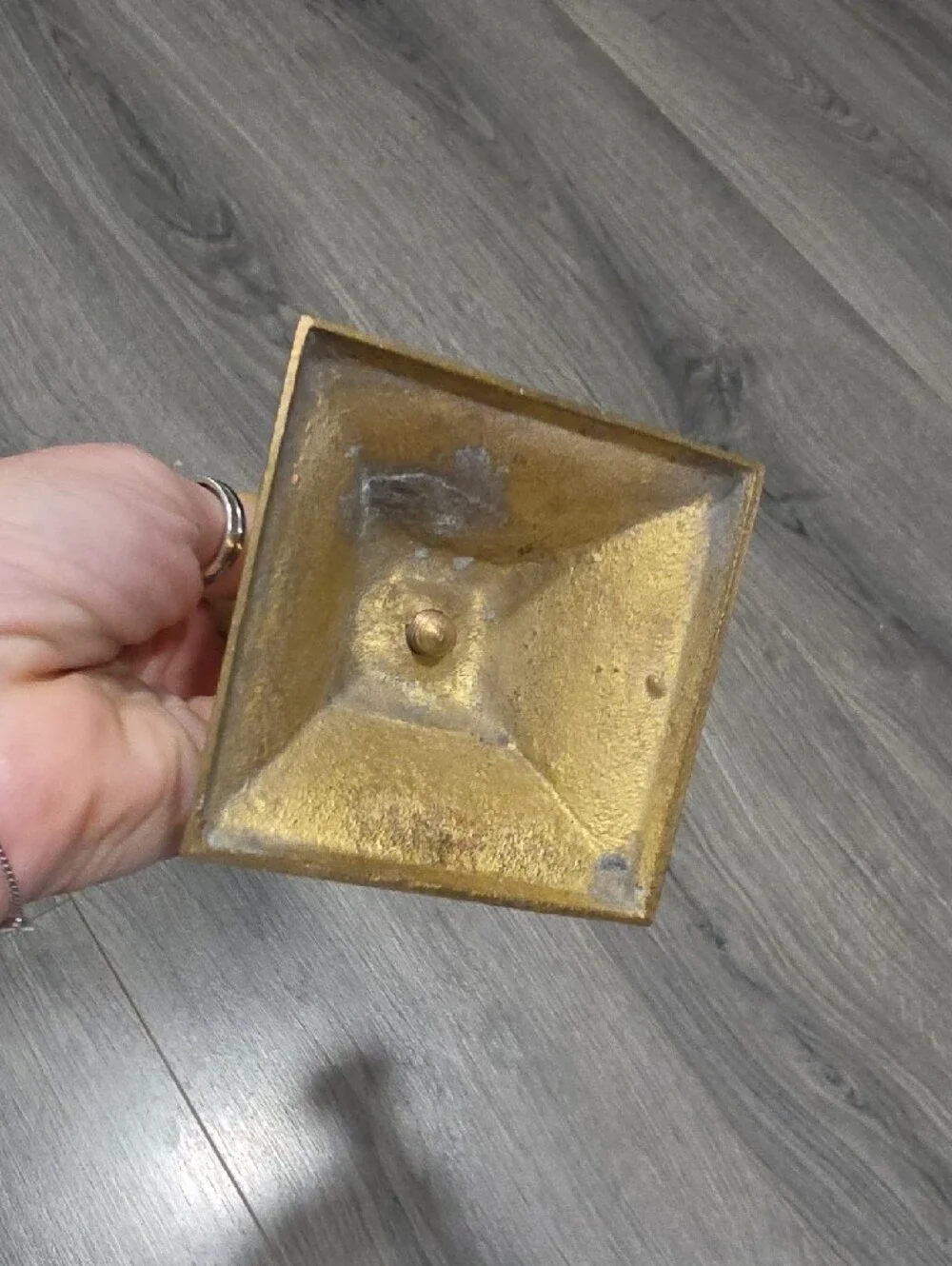Brass Vintage Candlestick Holders Set Of 2